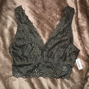 Olive green bralette